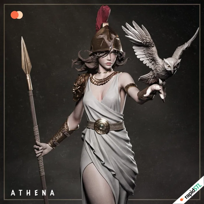 Greek Gods Collection ∼ Athena 1 athena stl 3d printing
