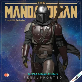 3D Models 17 mandalorian stl figure premium 3d model