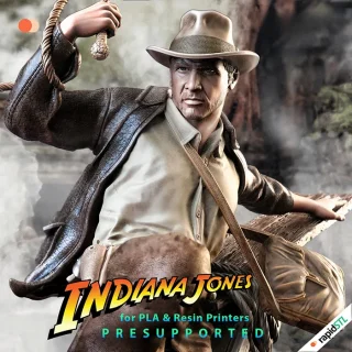 3D Models 11 indiana jones sanix statue miniature stl model file 3d printing pre supported chituboc resin pla