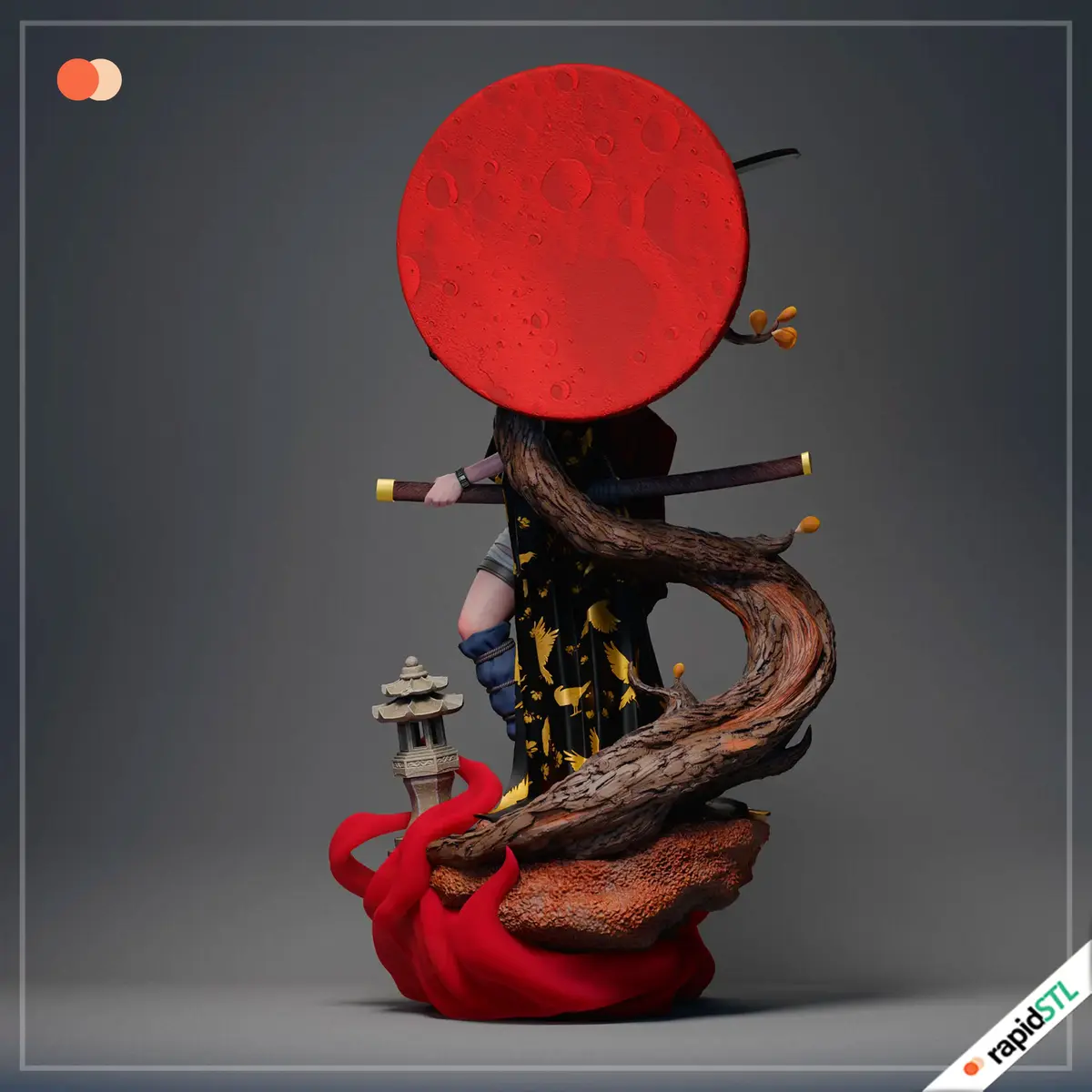 oni samurai 3d print stl model