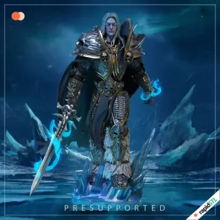 Arthas Sculpture • 1:8 Scale | World Of Warcraft 24 arthas wow world of warcraft 3d stl model for printing