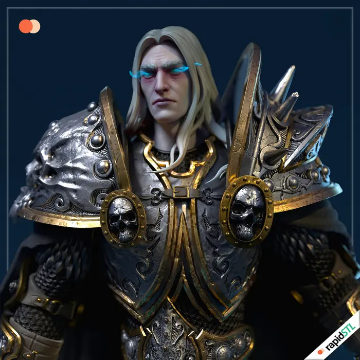 arthas wow world of warcraft 3d stl model for printing