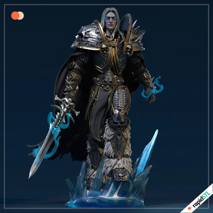 arthas wow world of warcraft 3d stl model for printing