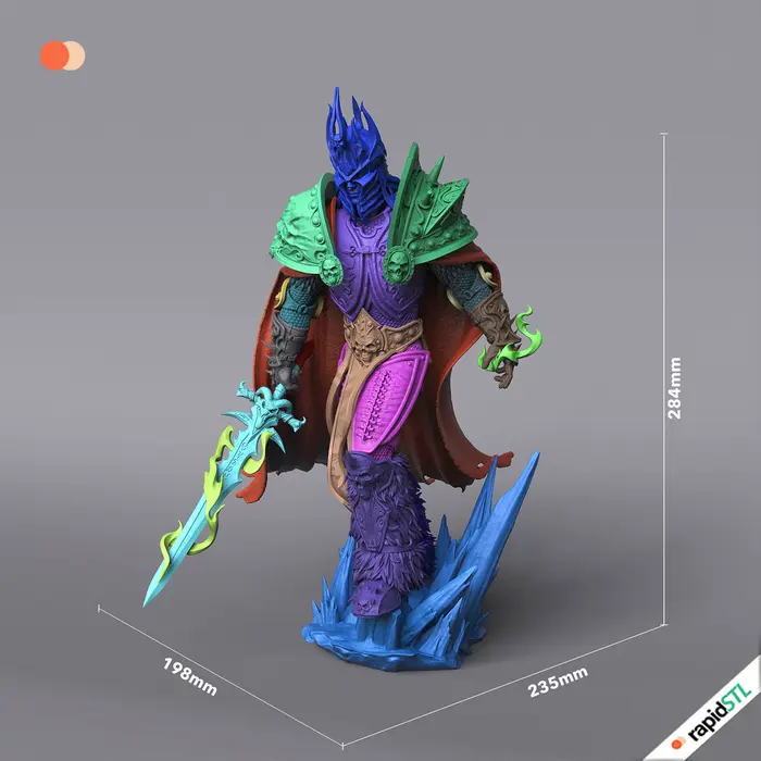 arthas wow world of warcraft 3d stl model for printing