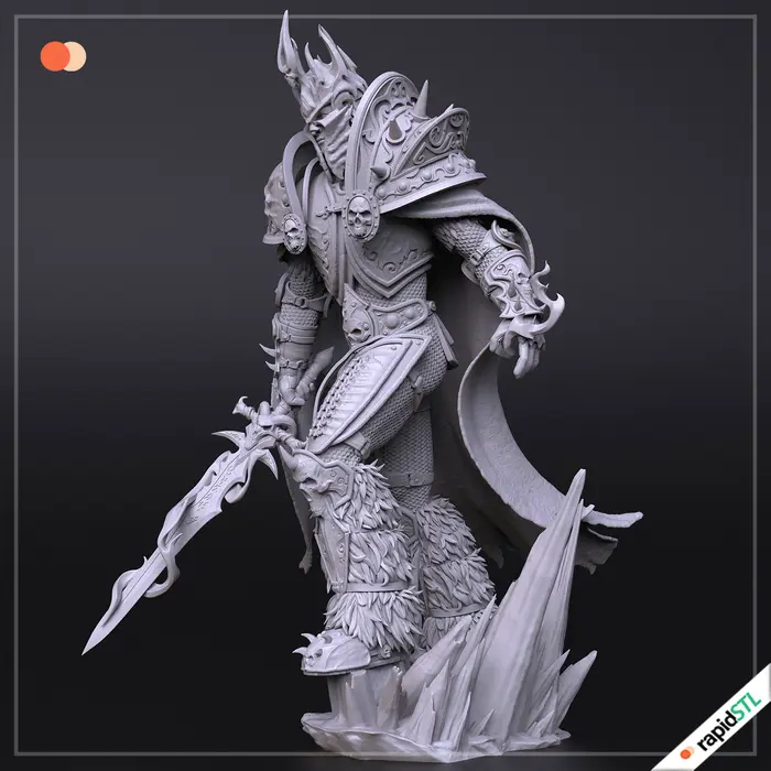 arthas wow world of warcraft 3d stl model for printing