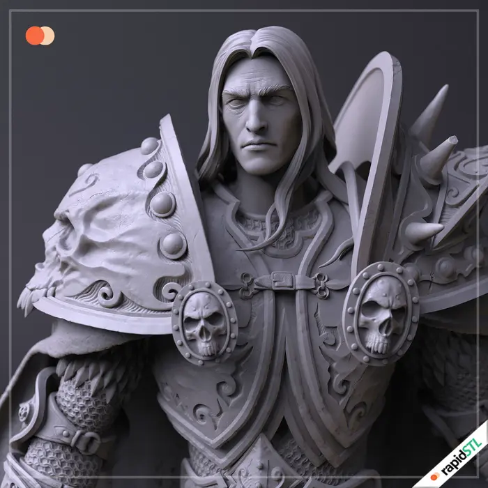 arthas wow world of warcraft 3d stl model for printing