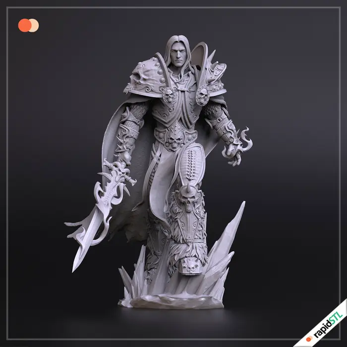 arthas wow world of warcraft 3d stl model for printing