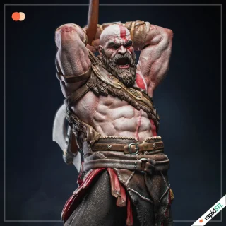 3D Models 2 kratos god of war 3d printing stl model