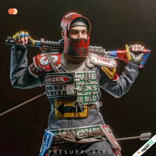 Rusty Survivor Sculpture • 1:8 Scale 21 rut rusty survivor sculpture statue 3d print model stl