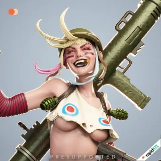 3D Models 1 tank girl 3d stl model for printing ca3d