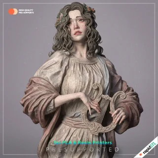 3D Models 1 muse sculpture and bust bundle 3d model for print